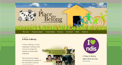 Desktop Screenshot of aplacetobelong.org.au